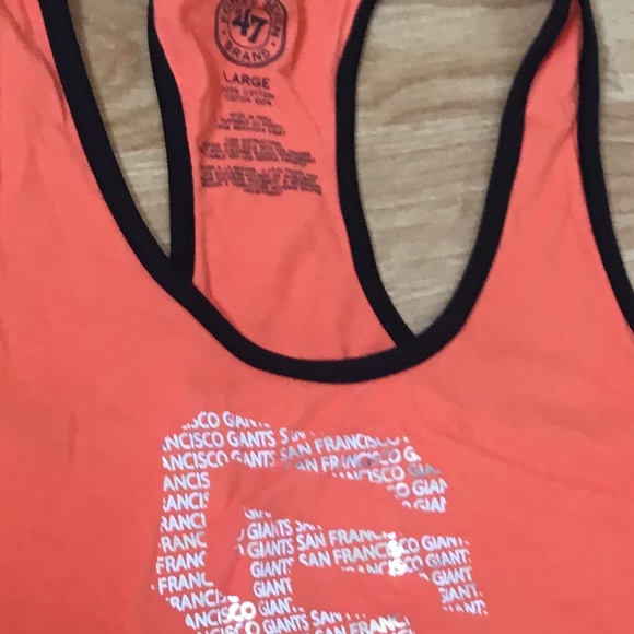 SF Giants Flowy Tank Top Large Silver Design - Picture 2 of 2